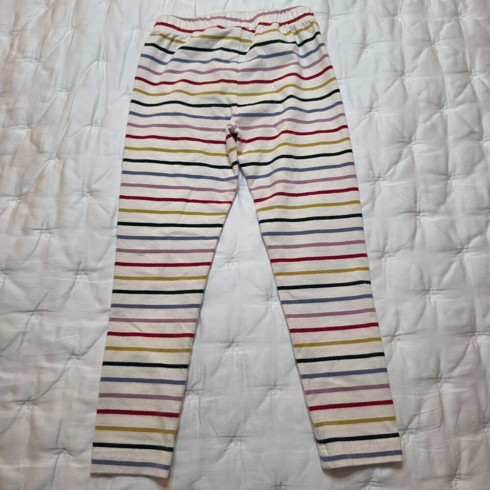Hanna Anderson Girls Multicolor / Rainbow Stripe Leggings 110cm/5